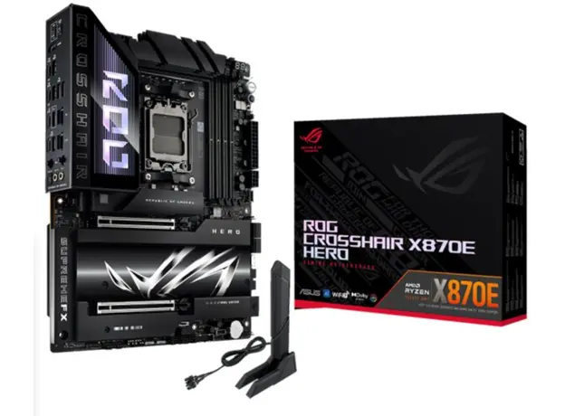 დედა დაფა ASUS Motherboard ROG CROSSHAIR X870E HERO sAM5 X870E 4xDDR5 M.2 HDMI Wi-Fi BT ATX