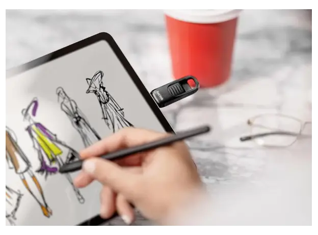 USB ფლეშ მეხსიერება SanDisk Ultra Slider USB Type-C Flash Drive - 1TB, 4 image