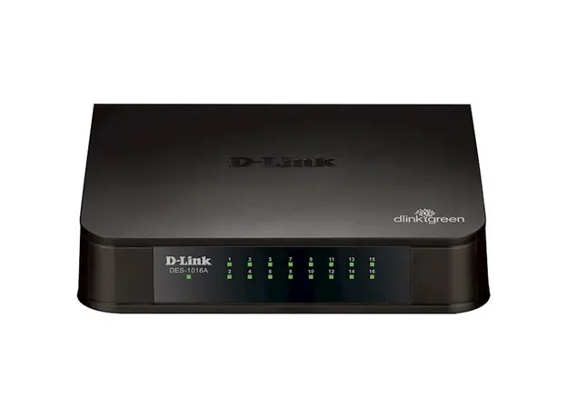 სვიჩი D-Link DES-1016A Unmanaged Switch 16x100Base-TX, plastic case
