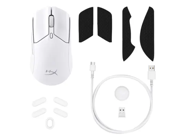 მაუსი HyperX Pulsefire Haste 2 Wireless White/6N0A9AA, 4 image