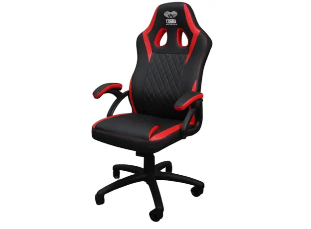 სათამაშო სავარძელი E-Blue Gaming Chair GC8006-EEC115   BLACK/ RED, 2 image