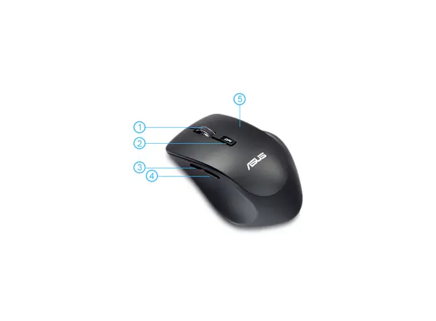 მაუსი ASUS WT425 (90XB0280-BMU000) BLACK, 3 image
