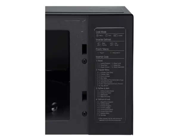 მიკროტალღური ღუმელი LG MH6565DIS.BBKQMER Black 25L, 6 image