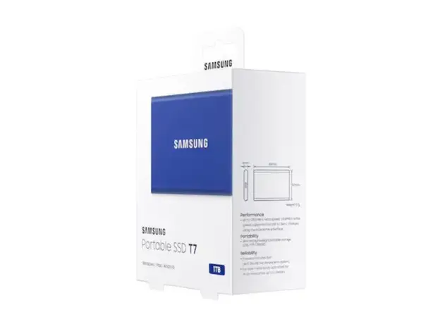 მყარი დისკი Samsung SSD T7 Portable 1TB (Blue), 3 image