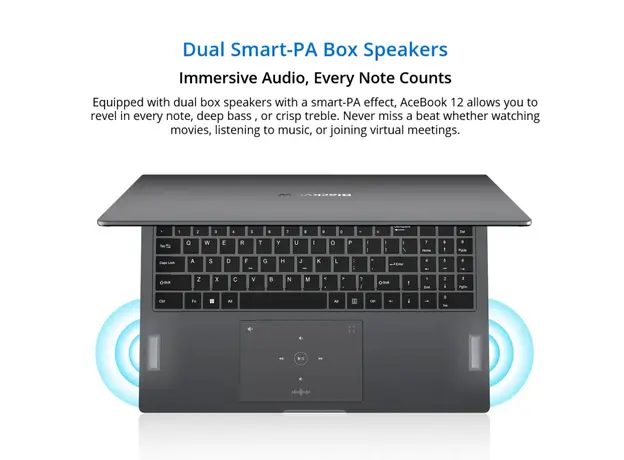 ნოუთბუქი Blackview Acebook 12 16'' WUXGA I5-12450H 16GB 512GB SSD  Intel UHD Graphics Grey WIN 11 PRO, 5 image