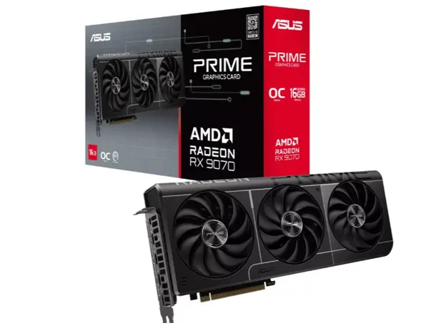 ვიდეო დაფა ASUS Prime Radeon™ RX 9070 16GB GDDR6 OC Edition