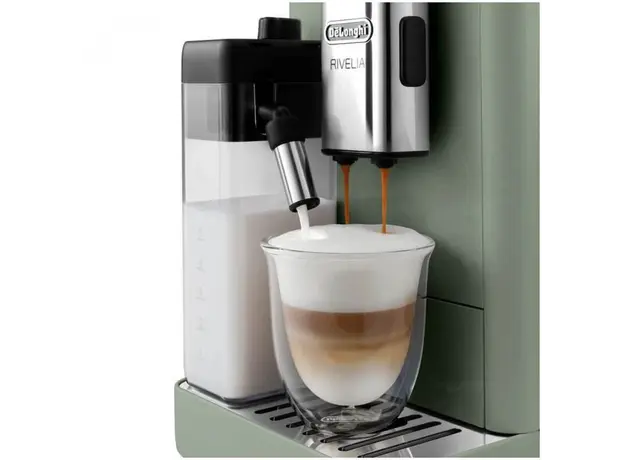 ყავის აპარატი DeLonghi EXAM441.55.GR Rivelia, 1450W, 1.4L, Coffee Machine, Jade Green, 2 image