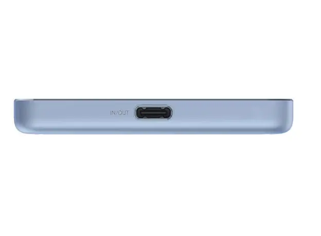 პორტატული დამტენი Xiaomi Super Slim Magnetic Power Bank 5000 Blue, 5 image