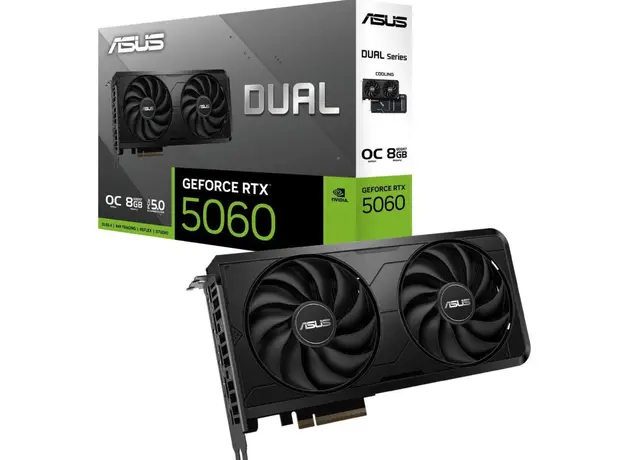 ვიდეო დაფა ASUS Dual GeForce RTX™ 5060 EVO 8GB GDDR7 Bulk Pack