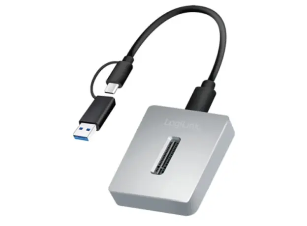 დოქ სადგური Logilink QP0034 1-Port USB 3.2 Gen2 10 Gbit/s M.2 NVMe (PCIe) Docking Station Aluminium