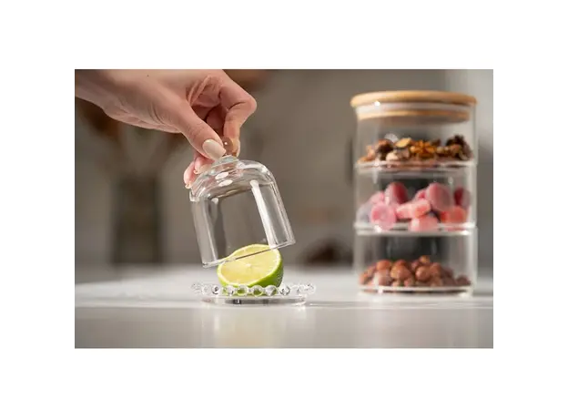 ლიმონის ჭურჭელი Ardesto Lemon dish with lid, 9cm, glass, transparent, 2 image
