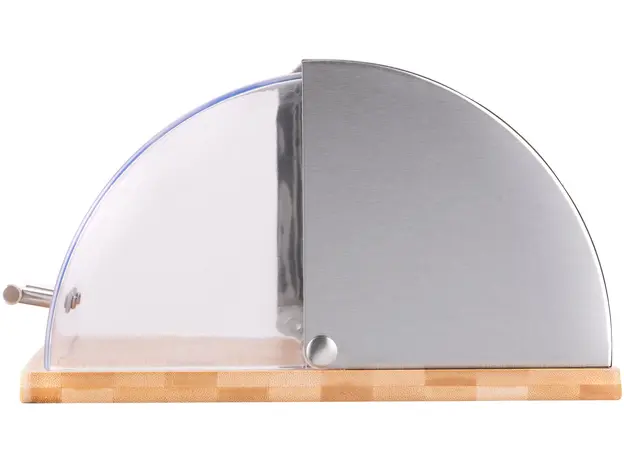 პურის შესანახი Ardesto Bread bin Gemini 39*28.5*15 cm, stainless steel/plastic/bamboo, 3 image