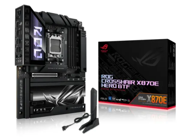 Motherboard ASUS ROG CROSSHAIR X870E HERO BTF sAM5 X870E 4xDDR5 M.2 HDMI Wi-Fi BT ATX