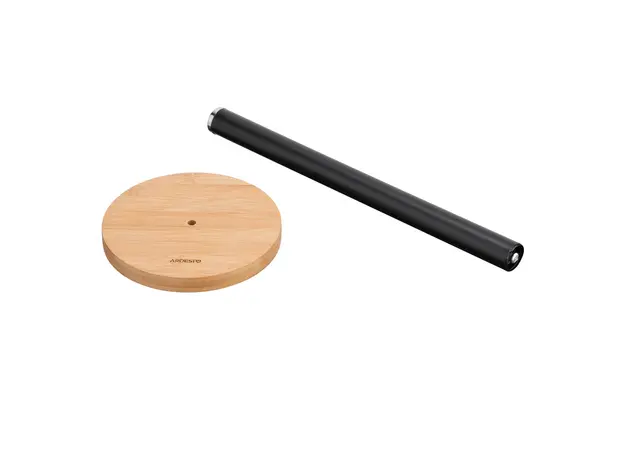 ხელსახოცის დასადგამი Ardesto Paper Towel Holder Midori 15х34cm, metal, bamboo, black, 5 image