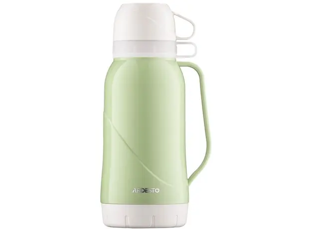 თერმოსი Ardesto Vacuum flask Gemini Gourmet, 1800ml, plastic, borosilicate glass, green