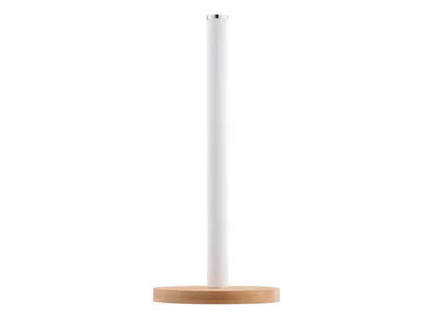 ხელსახოცის სადგამი Ardesto Paper Towel Holder Midori 15х34cm, metal, bamboo, white, 4 image