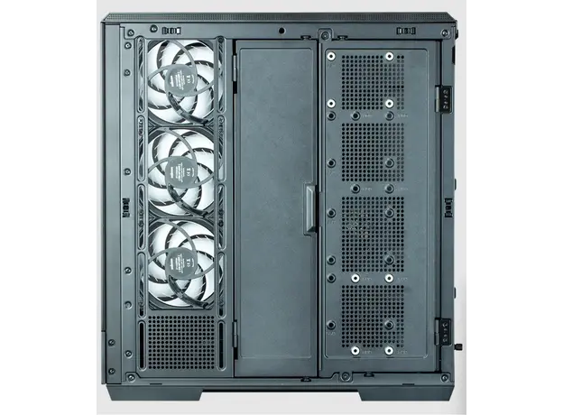 კომპიუტერის ქეისი Zalman PC case P50 DS without PSU, 2xUSB3.0, 1xUSBType-C, 4x120mm ARGB, VGA 435mm, LCS ready, TG Side Panel, ATX, black, 4 image