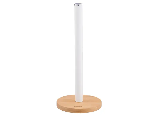 ხელსახოცის სადგამი Ardesto Paper Towel Holder Midori 15х34cm, metal, bamboo, white