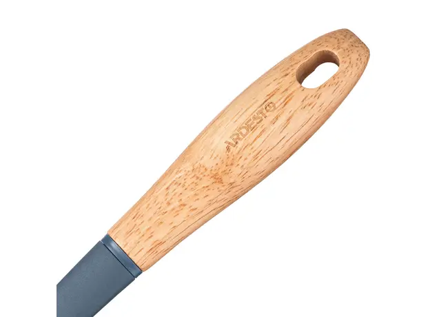 ჩამჩა Ardesto Skimmer Midori, 34.5cm, nylon, wood, blue, 5 image