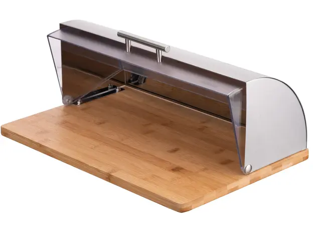 პურის შესანახი Ardesto Bread bin Gemini 39*28.5*15 cm, stainless steel/plastic/bamboo, 2 image