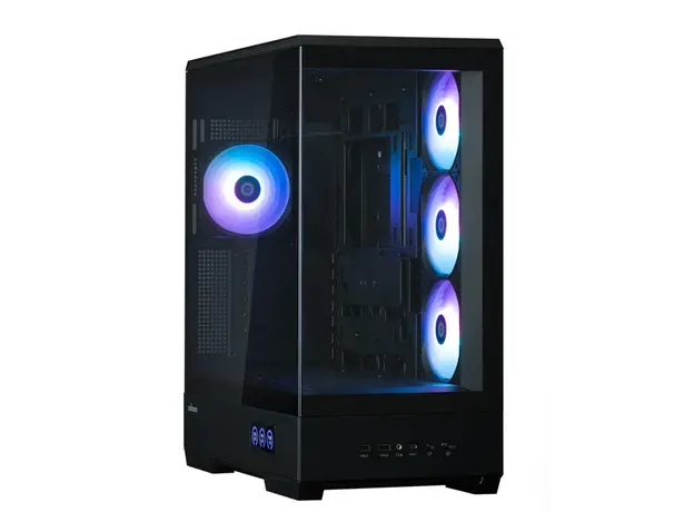 კომპიუტერის ქეისი Zalman PC case P50 DS without PSU, 2xUSB3.0, 1xUSBType-C, 4x120mm ARGB, VGA 435mm, LCS ready, TG Side Panel, ATX, black