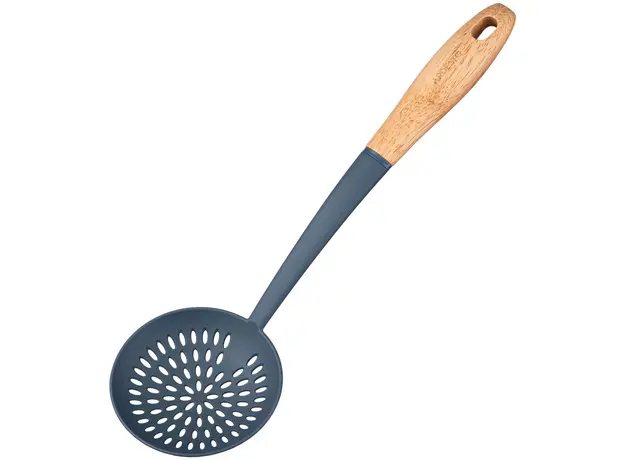 ჩამჩა Ardesto Skimmer Midori, 34.5cm, nylon, wood, blue, 3 image