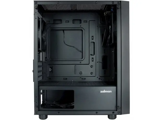 კომპიუტერის ქეისი Zalman T3 Plus, Computer Case, MiniT, M-ATX, ITX, 2xUSB 2.0, USB 3.0, Black, 3 image
