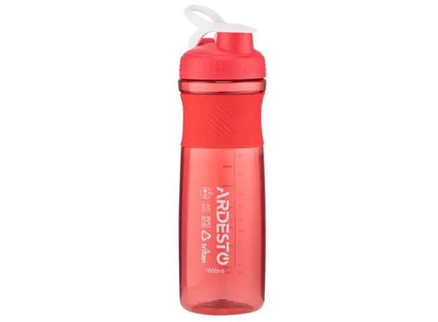 წყლის ბოთლი Ardesto Bottle Smart bottle 1000 ml, red, tritan, 4 image