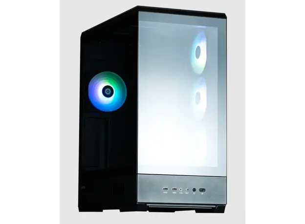 კომპიუტერის ქეისი Zalman PC case P50 DS without PSU, 2xUSB3.0, 1xUSBType-C, 4x120mm ARGB, VGA 435mm, LCS ready, TG Side Panel, ATX, black, 2 image