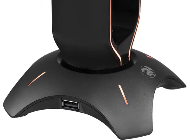დამჭერი 2E Gaming Headset Stand RGB USB Black (2E-GST310UB), 3 image