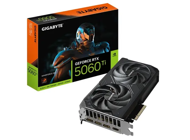 ვიდეო დაფა GIGABYTE Graphic Adapter GeForce RTX 5060 Ti 8GB GDDR7 WINDFORCE 2