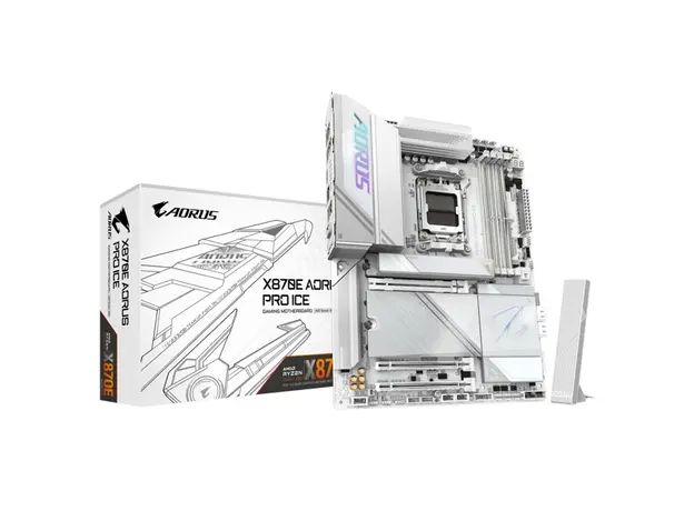 დედა დაფა GIGABYTE Motherboard X870E AORUS PRO ICE sAM5 X870 4xDDR5 M.2 HDMI Wi-Fi BT ATX