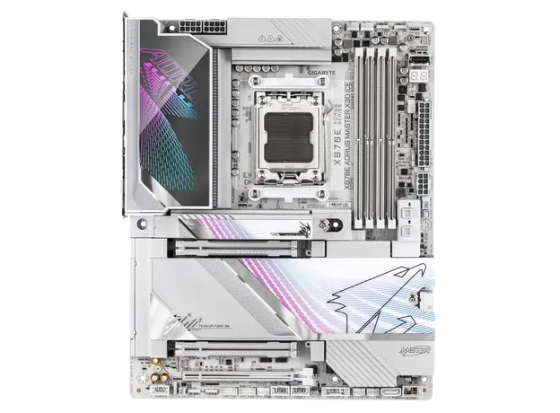 დედა დაფა GIGABYTE Motherboard X870E A MASTER X3D ICE sAM5 X870 4xDDR5 M.2 Wi-Fi BT HDMI DP ATX, 2 image
