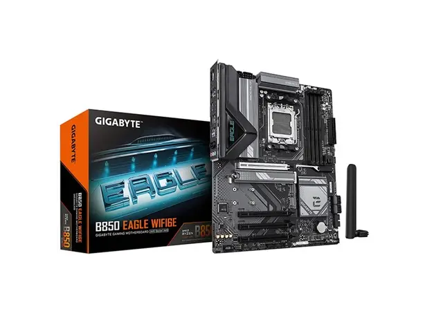 დედა დაფა GIGABYTE Motherboard B850 EAGLE WIFI6E sAM5 B850 4xDDR5 M.2 Wi-Fi BT HDMI DP ATX, 4 image