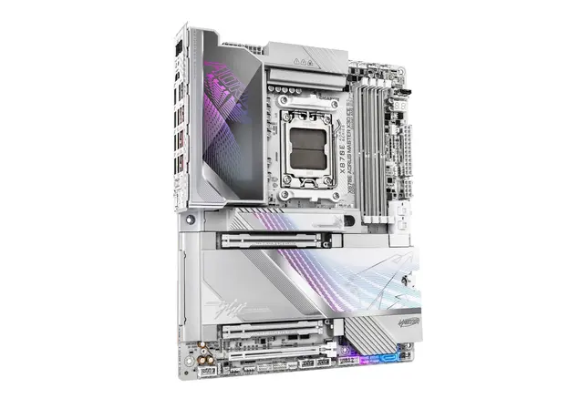 დედა დაფა GIGABYTE Motherboard X870E A MASTER X3D ICE sAM5 X870 4xDDR5 M.2 Wi-Fi BT HDMI DP ATX, 3 image