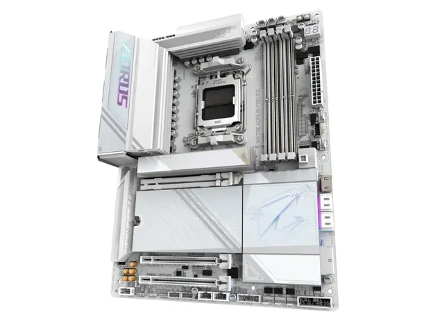 დედა დაფა GIGABYTE Motherboard X870E AORUS PRO ICE sAM5 X870 4xDDR5 M.2 HDMI Wi-Fi BT ATX, 4 image