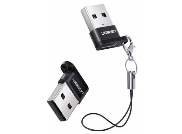 გადამყვანი Ugreen USB A Male to USB-C Female Adapter Black/50568