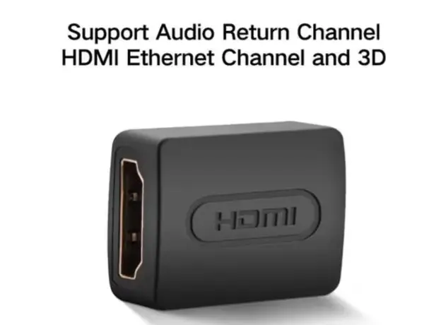 გადამყვანი Ugreen HDMI Female to Female Adapter Black/20107, 3 image
