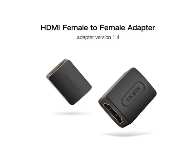 გადამყვანი Ugreen HDMI Female to Female Adapter Black/20107, 2 image