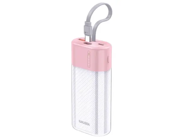 პორტატული დამტენი KAKUSIGA ksc-1072 10000mah pink, 3 image