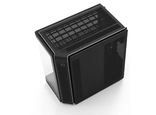 კომპიუტერის ქეისი Zalman PC case P60 without PSU, 2xUSB3.0, 1x Type C, 3x120мм ARGB Reverse, 2x120мм ARGB, VGA 435мм, LCS ready, Curved Tempered Glass, Dual Chamber, ATX, black, 7 image