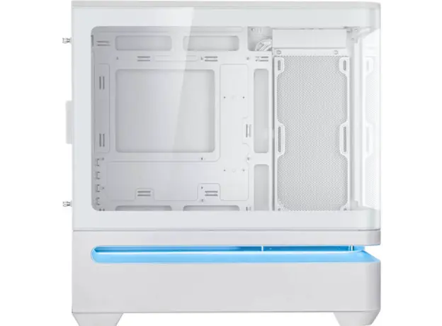 კომპიუტერის ქეისი ASUS Prime AP202 Tempered Glas, without PSU, 2xUSB3.2, 1xUSB Type-C, Tempered Glass side, mATX, WHITE 90DC00P3-B19000, 3 image