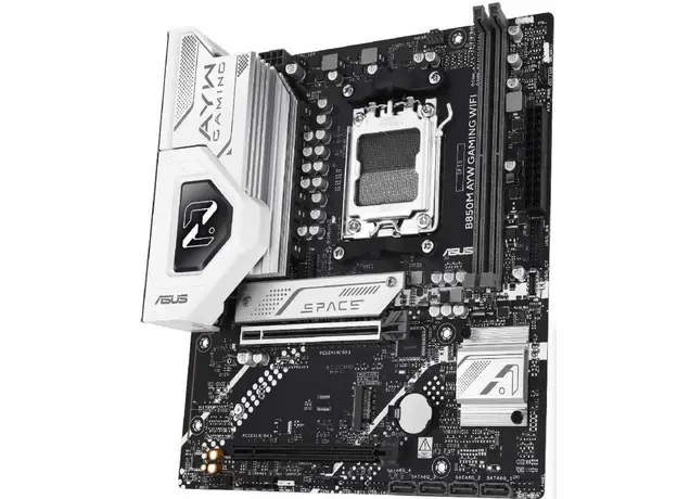 დედა დაფა ASUS Motherboard B850M AYW GAMING WIFI sAM5 B850 2xDDR5 M.2 HDMI Wi-Fi BT mATX, 2 image