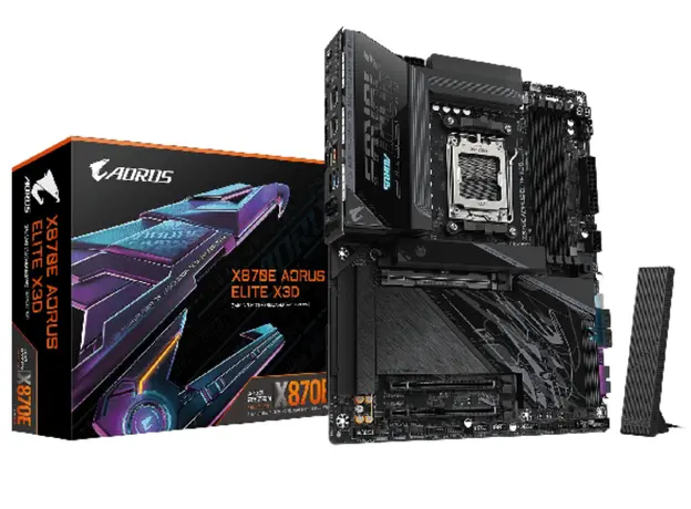 დედა დაფა GIGABYTE X870E A ELITE X3D sAM5 X870 4xDDR5 M.2 Wi-Fi BT HDMI DP ATX, 4 image