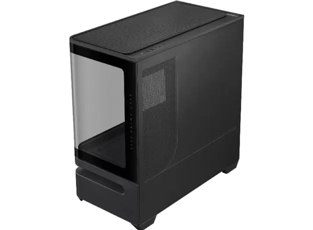 კომპიუტერის ქეისი ASUS Prime AP202 Tempered Glas, without PSU, 2xUSB3.2, 1xUSB Type-C, Tempered Glass side, mATX, Black 90DC00P0-B19000, 5 image