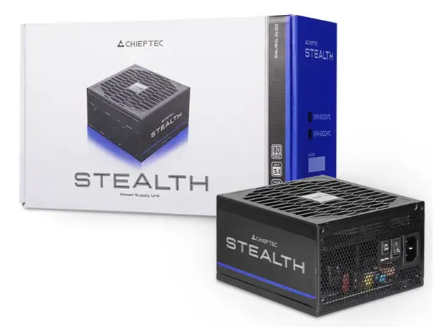 კვების ბლოკი CHIEFTEC PSU Stealth (1200W), >92%, 80+ Platinum, 135mm FDB, 1xMB 24pin(20+4), 2xCPU 8pin(4+4), 2xMolex, 10xSATA, 3xPCIe 8pin(6+2), 2xPCIe GEN5 16pin, Fully Modular