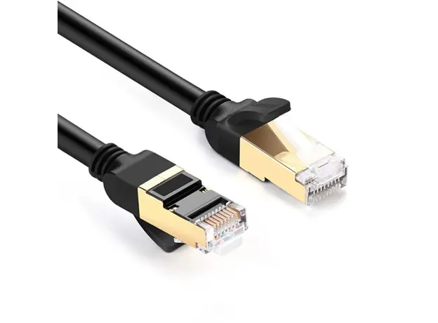 ქსელის კაბელი UGREEN NW107 (11271) Cat7 STP Ethernet Patch Cord Lan Cable 5m (Black), 2 image