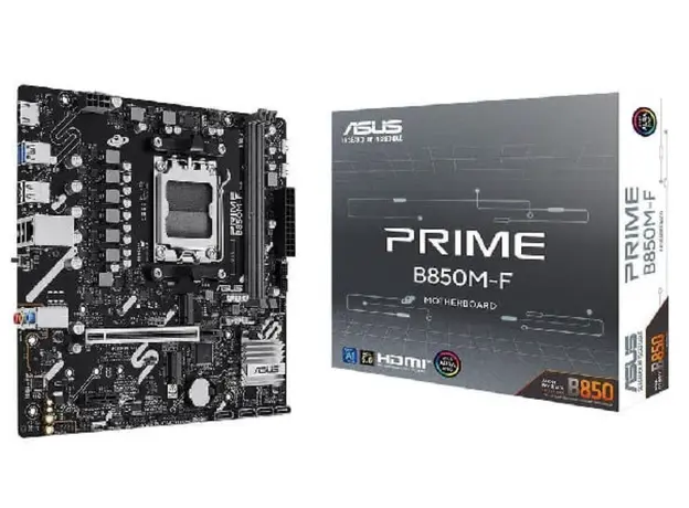 დედა დაფა ASUS Motherboard PRIME B850M-F sAM5 B850 2xDDR5 M.2 HDMI Wi-Fi BT mATX, 3 image