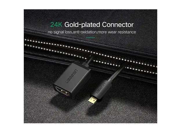 HDMI ადაპტერი UGREEN 20134 Micro HDM Imale to HDMI female adapter cable, 4 image