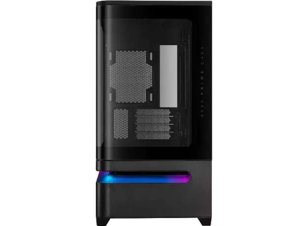 კომპიუტერის ქეისი ASUS Prime AP202 Tempered Glas, without PSU, 2xUSB3.2, 1xUSB Type-C, Tempered Glass side, mATX, Black 90DC00P0-B19000, 2 image